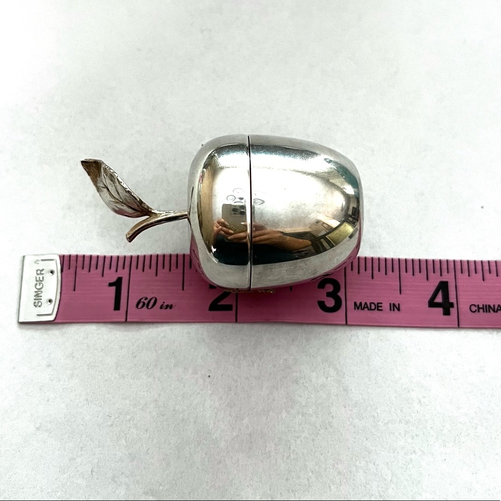 Vintage Tiffany & Co. apple trinket jewelry pill box lidded - Picture 6 of 16
